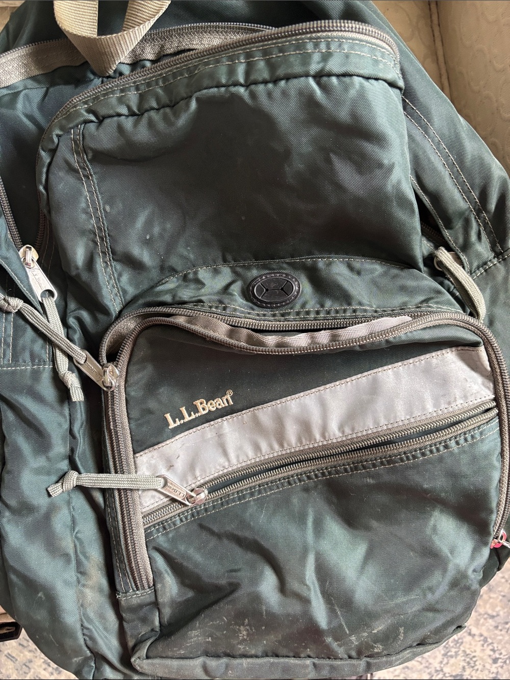 L.L. Bean Green Backpack